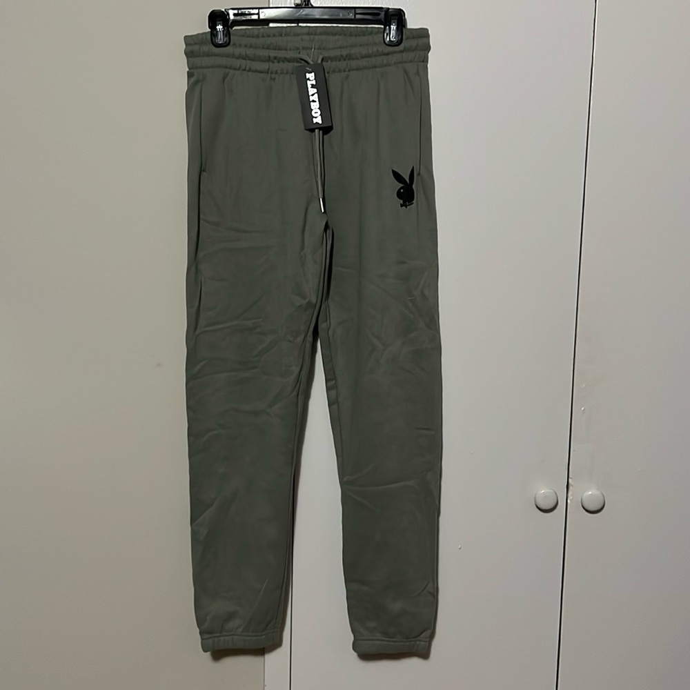 NWT PLAYBOY SAGE GREEN SWEATPANTS